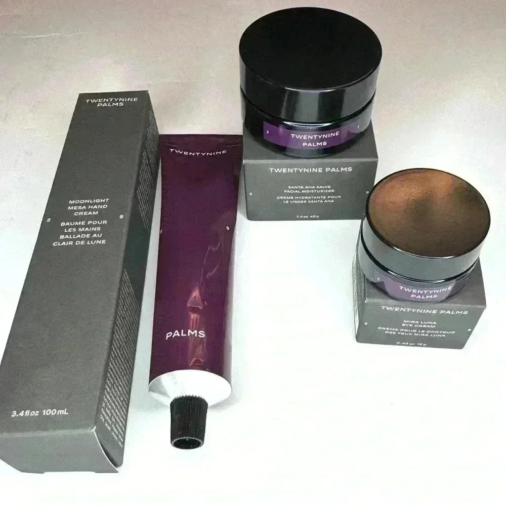 Twentynine Palms Set of 3- Facial Moisturizer , Hand Cream , Eye Cream